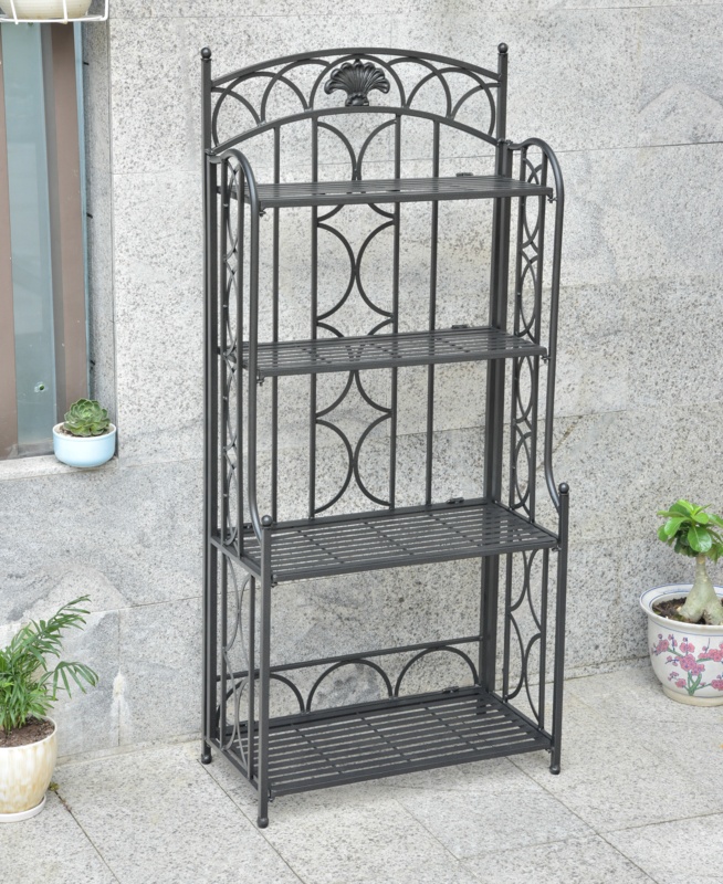 Oak Bluffs 26'' Iron Standard Baker's Rack