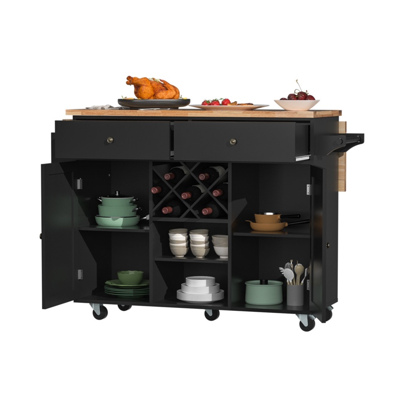 Oak Kitchen Cart