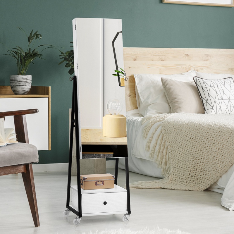 Omeara 16.34'' Wide Free-standing Jewelry Armoire