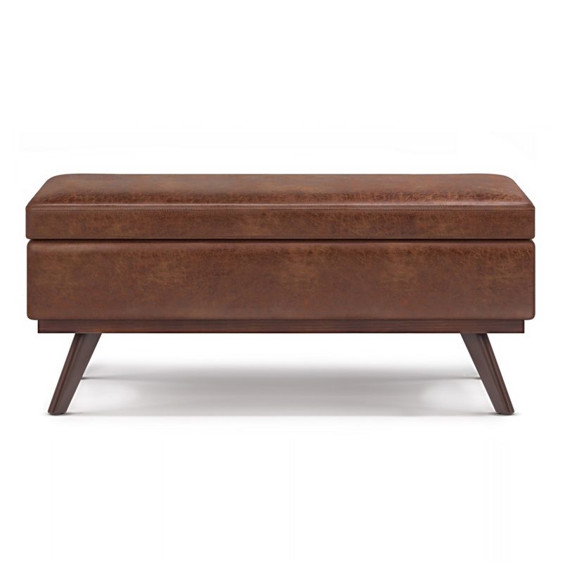 Owen Vegan Leather Storage Ottoman