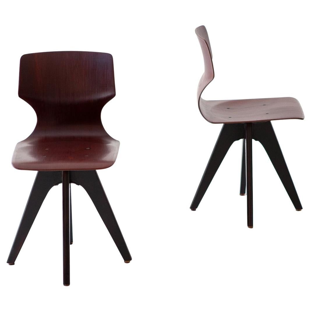 Pair Of 1stdibs Chairs - Little Bentwood Side Stools European Mid-Century Modern Beech