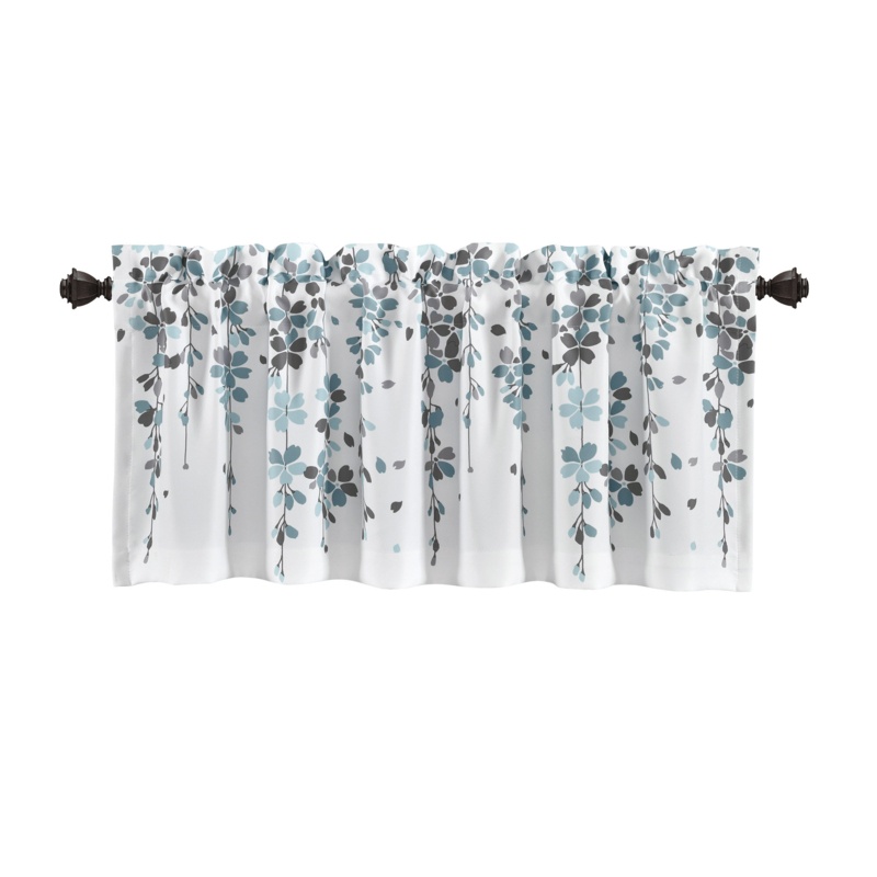 Parmar Floral Tailored 52" Window Valance