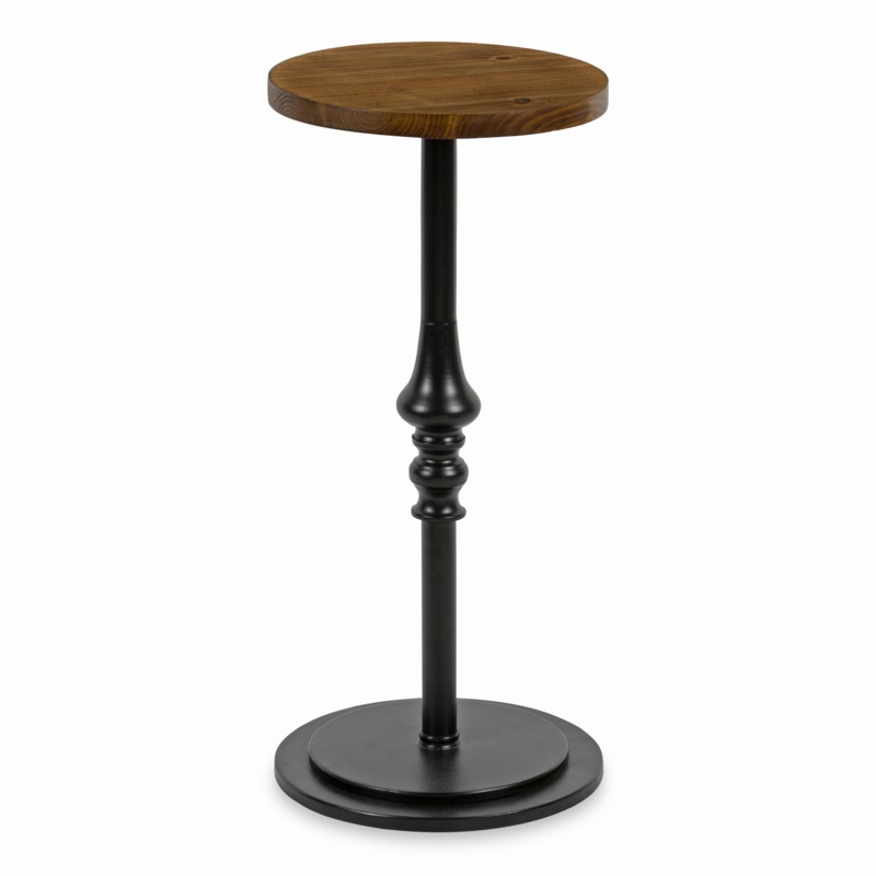 Parodi Solid Wood Pedestal End Table