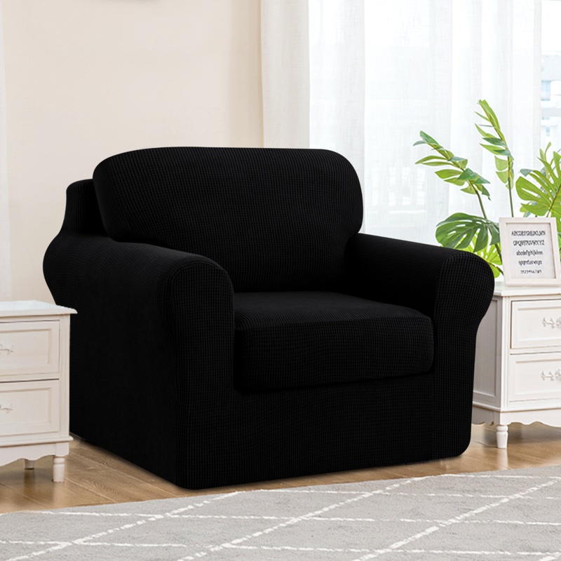 Pizarro Soft Stretch Separate Box Cushion Armchair Slipcover