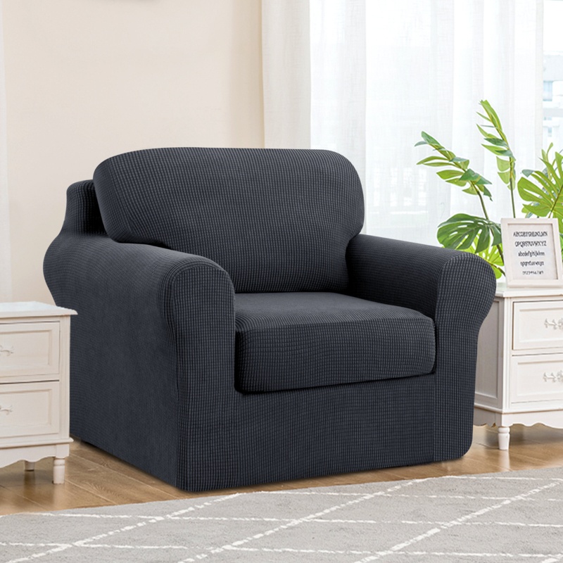 Pizarro Soft Stretch Separate Box Cushion Armchair Slipcover