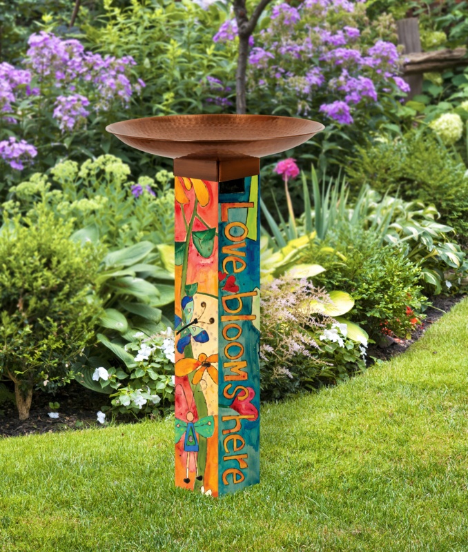 Plastic/Acrylic Single Tier Birdbath