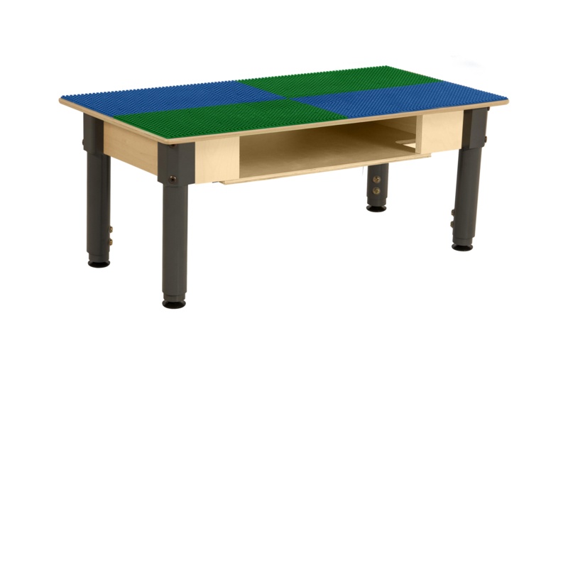 Plastic Adjustable Rectangle 4 Students Activity Table