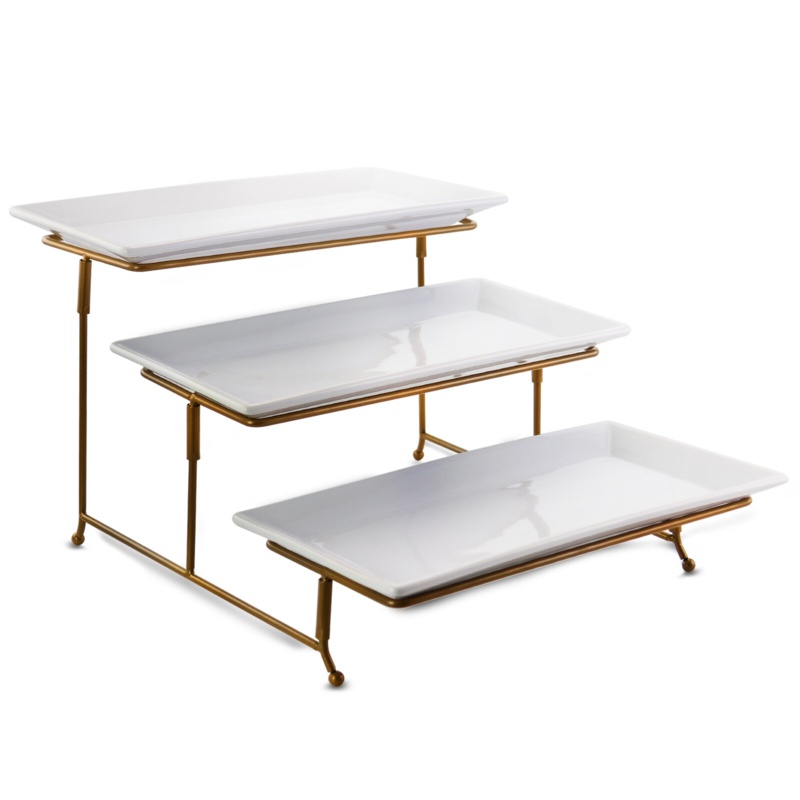 Porcelain China Tiered Stand