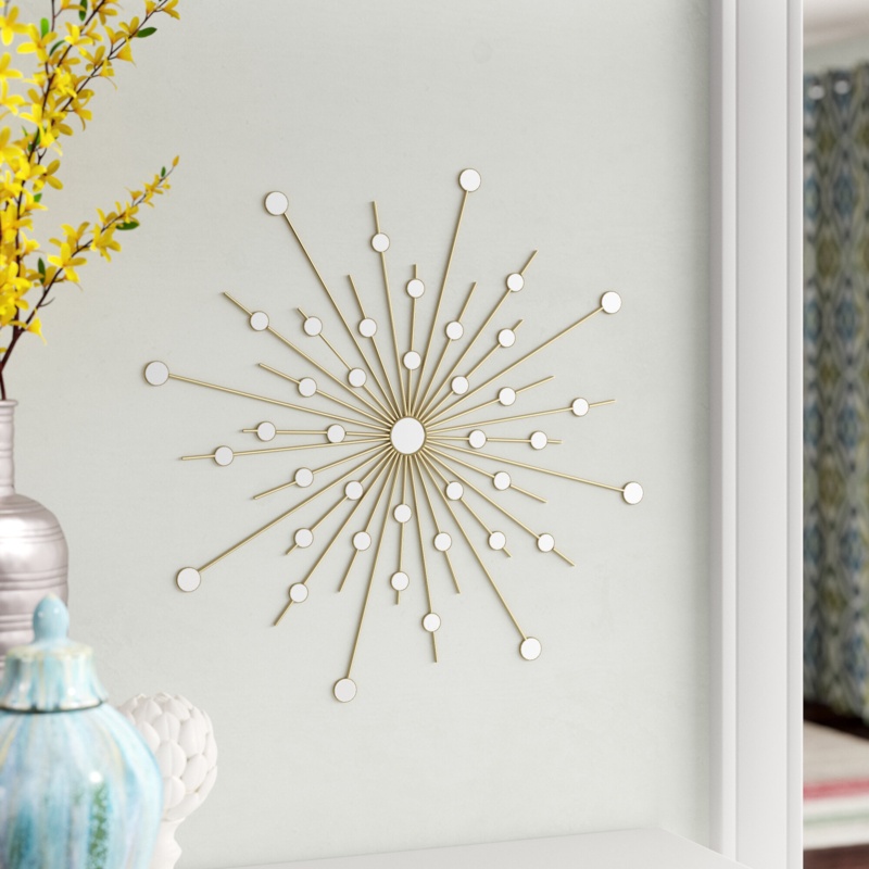 Port Augusta Sunburst Metal Wall Mirror