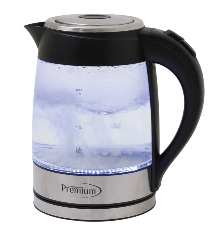 Premium Levella 2 Quarts Glass Electric Tea Kettle