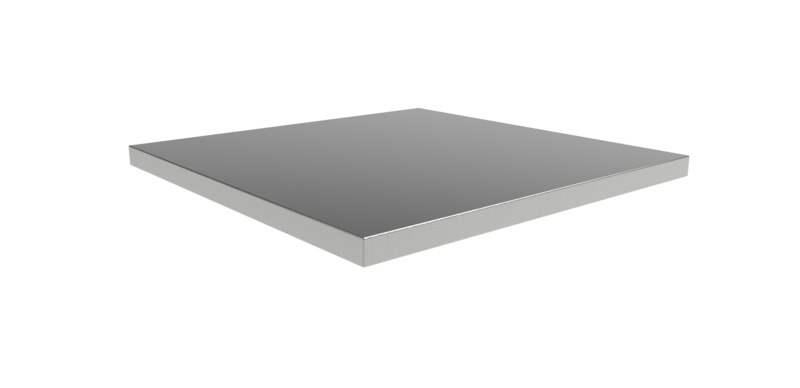 Pro 24" W x 24" D Stainless Steel Workbench Top