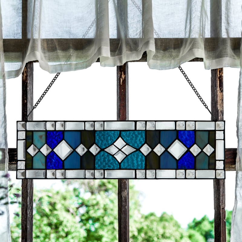 Pub Style Stained Glass Window Panel