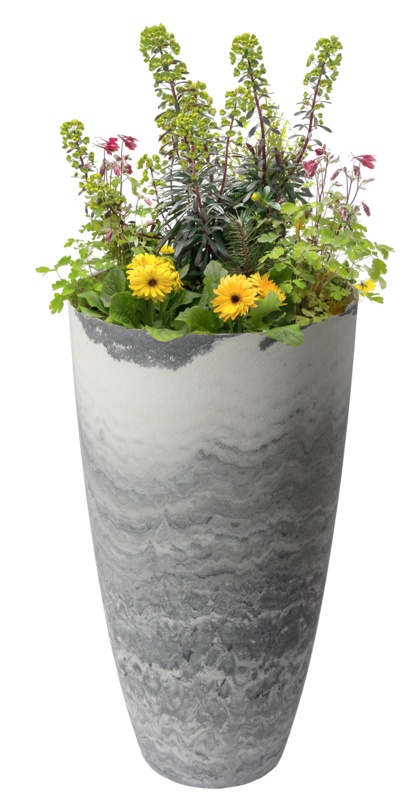 Quamaine Tall Vase Composite Pot Planter