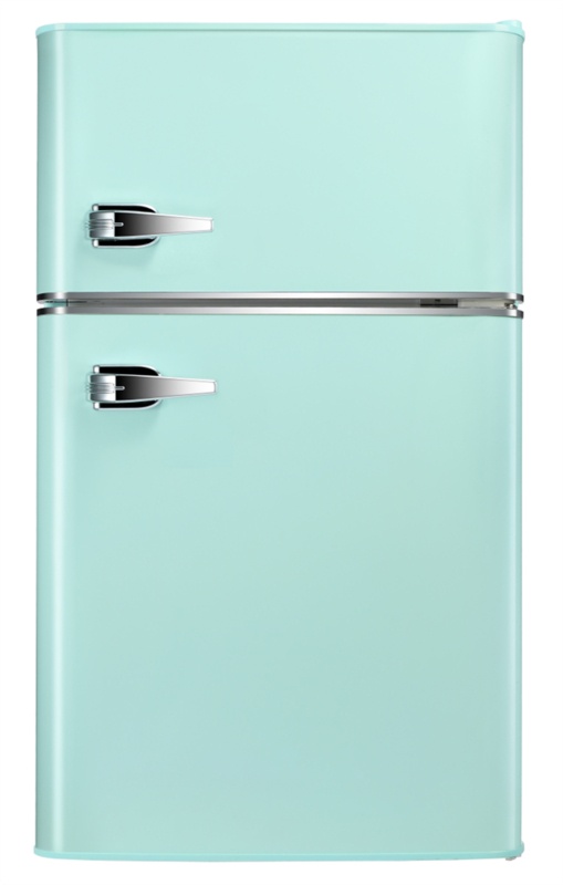 R.W.FLAME Double Door 3.2 Cubic Feet cu. ft. Compact Refrigerator Mini Fridge with Freezer