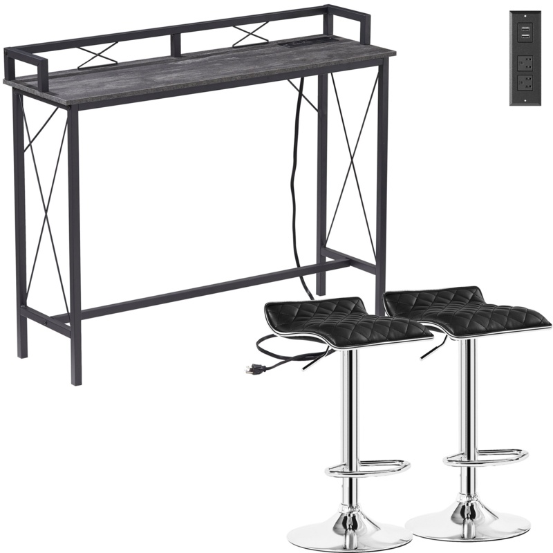 Ramsdell 39.4" Console Table and Stool Set