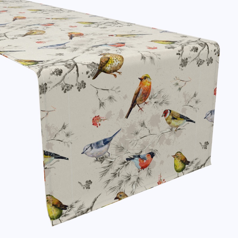 Rectangle No Pattern Cotton Twill Table Runner