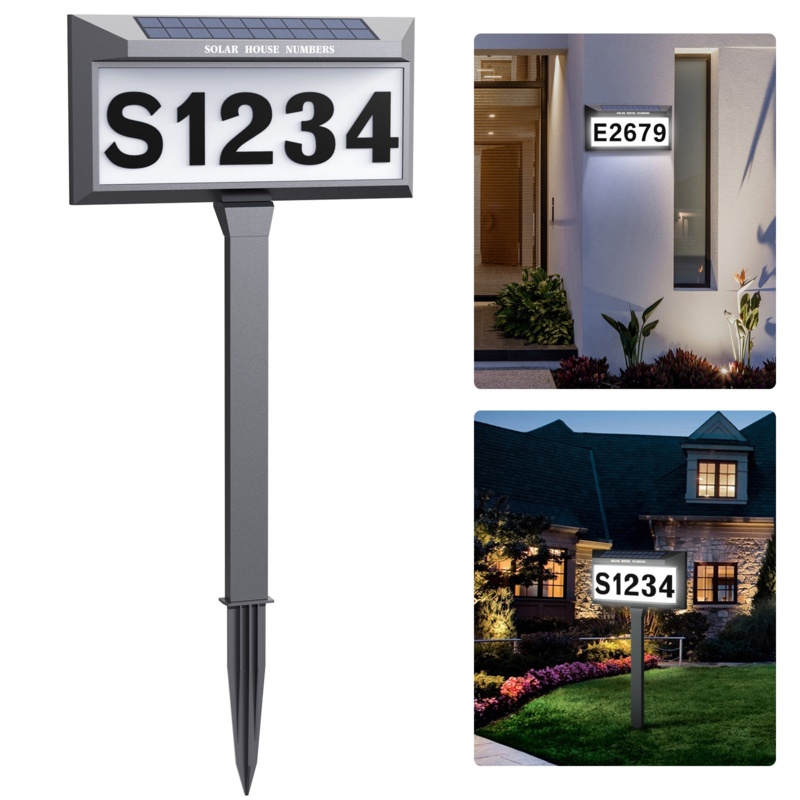 Rectangle Reflective Address Post