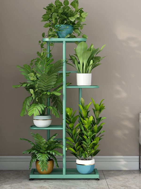 Rectangular Multi-tiered Teak Plant Stand