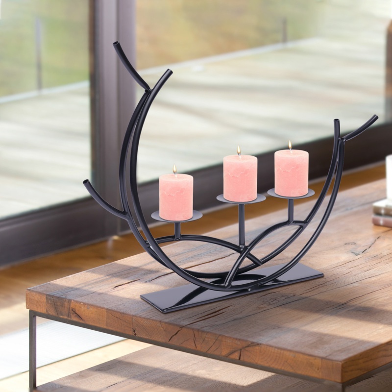 Retro Candlestick 3-Racks Metal Table Candlestick Holders