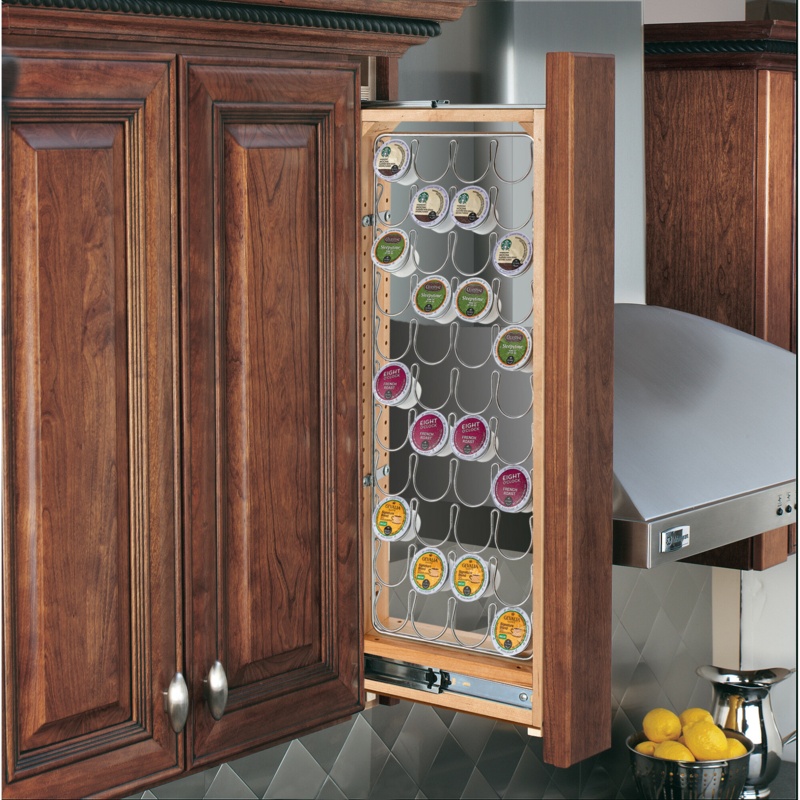 Rev-A-Shelf Wire K-CUP Organizer for Rev-A-Shelf 432 Wall Filler Organizers