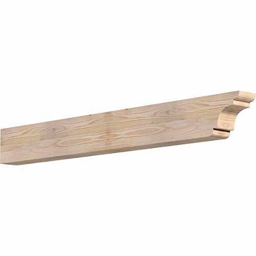 Rft04x06x48neb00sdf Brighton Smooth Rustic Wood Rafter Tails' 3 1/2"w X 6...