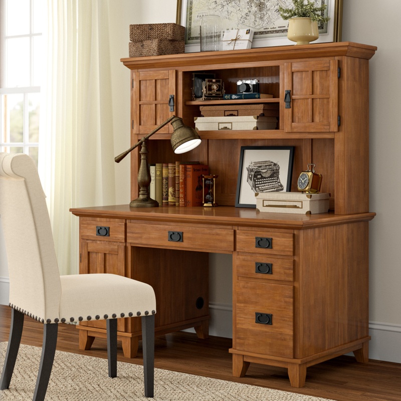 Rhaven Desk with Hutch