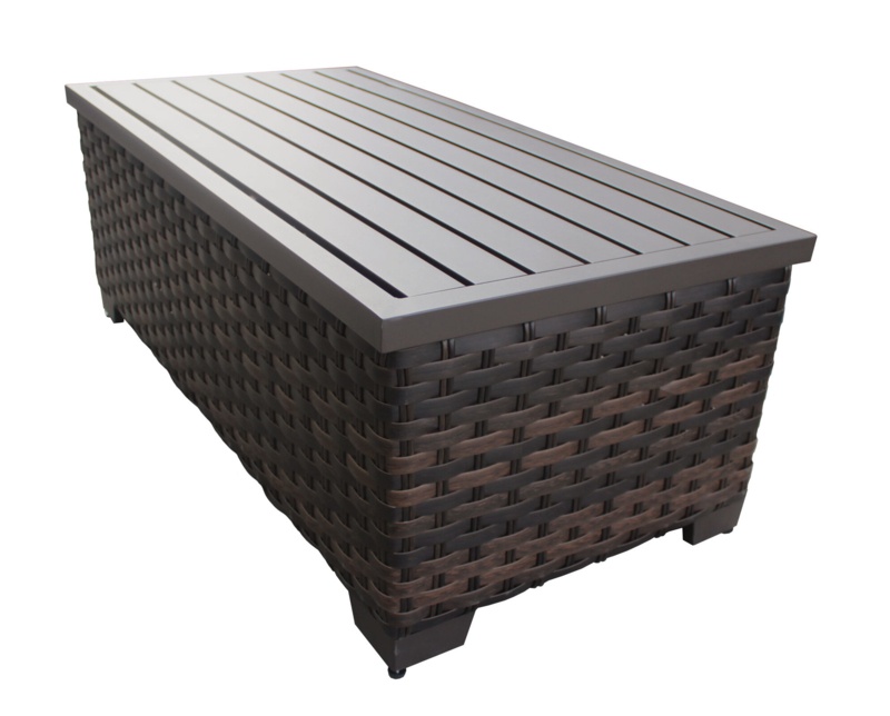 River Brook Wicker Storage Coffee Table by Kathy Ireland Homes & Gardens by TK Classics