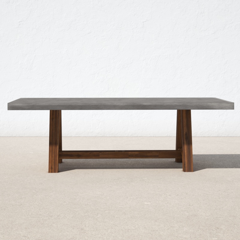 Rommel Concrete Outdoor Dining Table