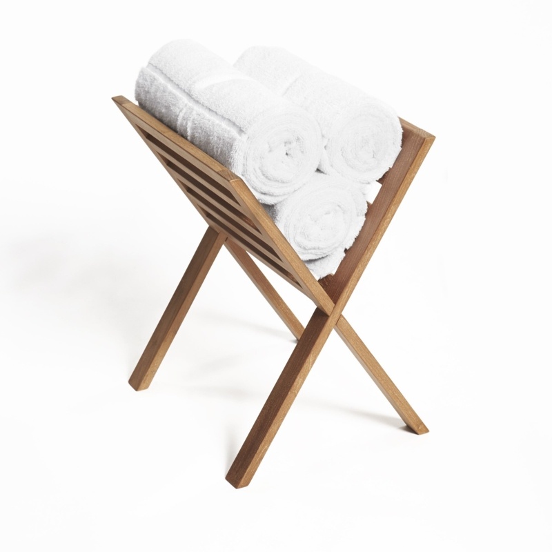 Rosebank Wood Freestanding Towel Stand