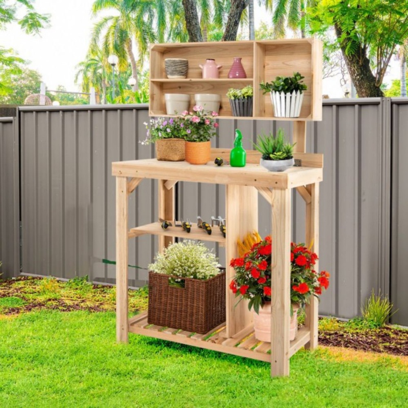 Rossana Fir Wood Potting Bench