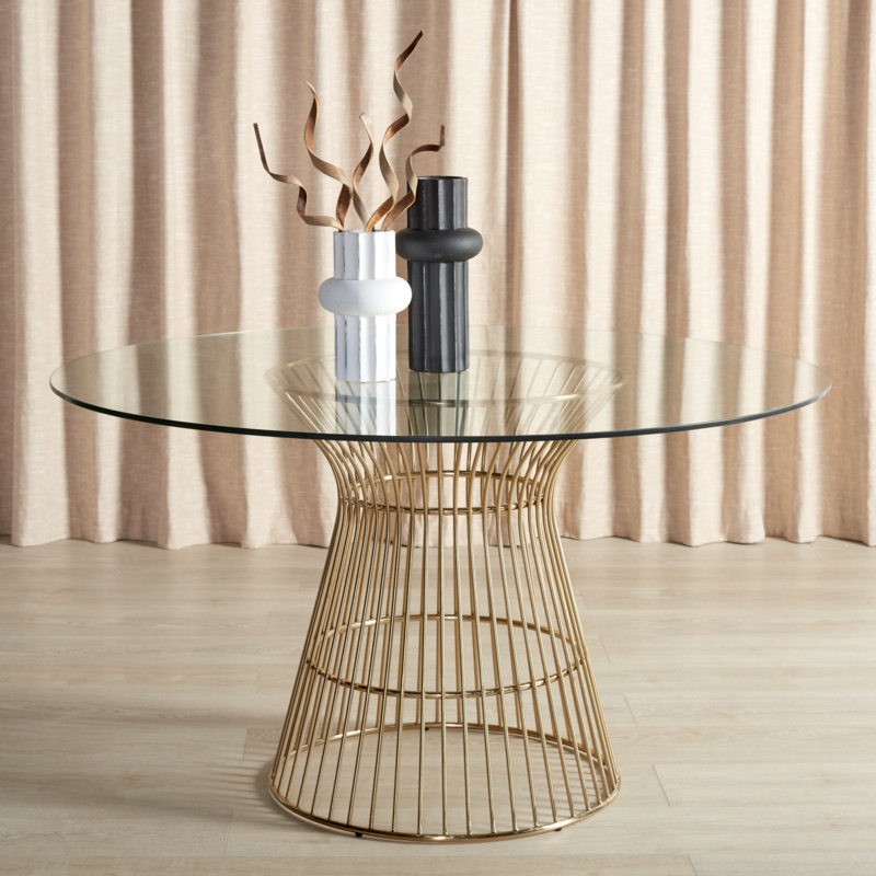 Round Glass Dining Table