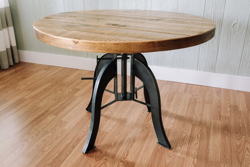 Round Solid Wood Dining Table