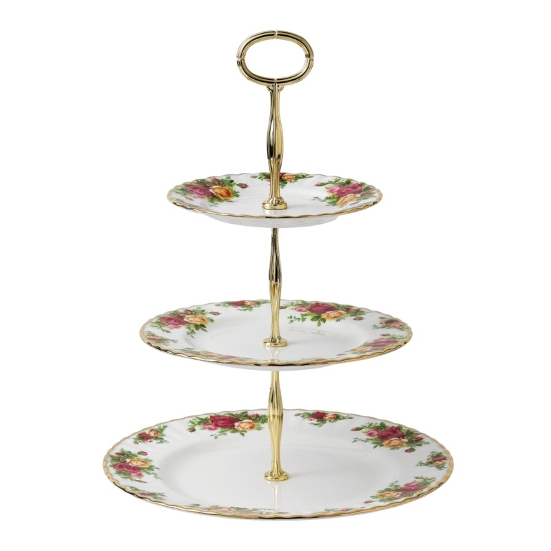 Royal Albert Old Country Roses Bone China Tiered Stand