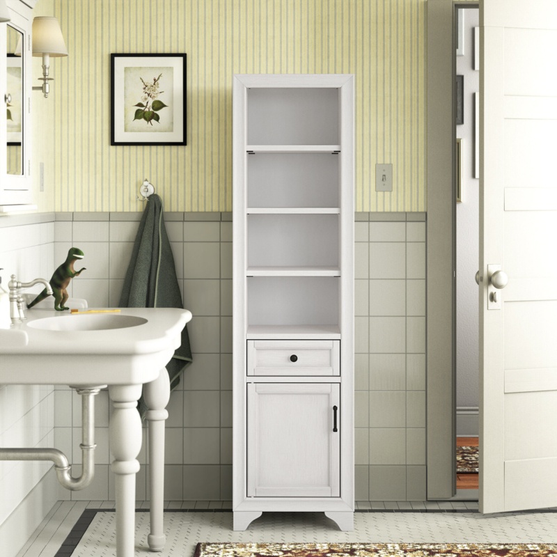 Rubinstein 18" W x 67.62" H x 15" D Free-Standing Linen Cabinet