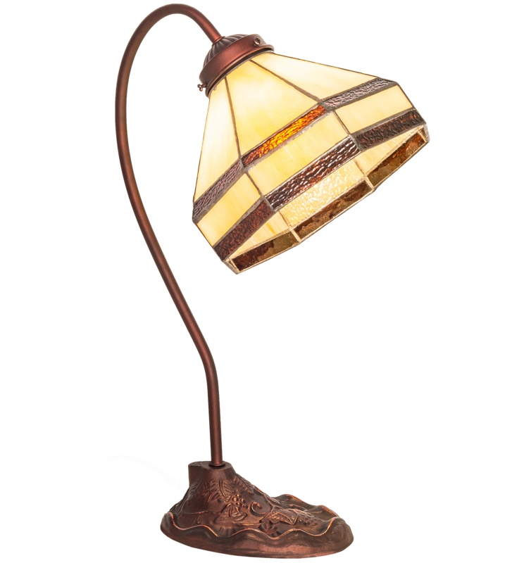 Rustic Lodge Metal Desk Lamp