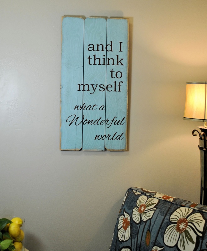 Rustic Signs Text & Numbers Wall Decor