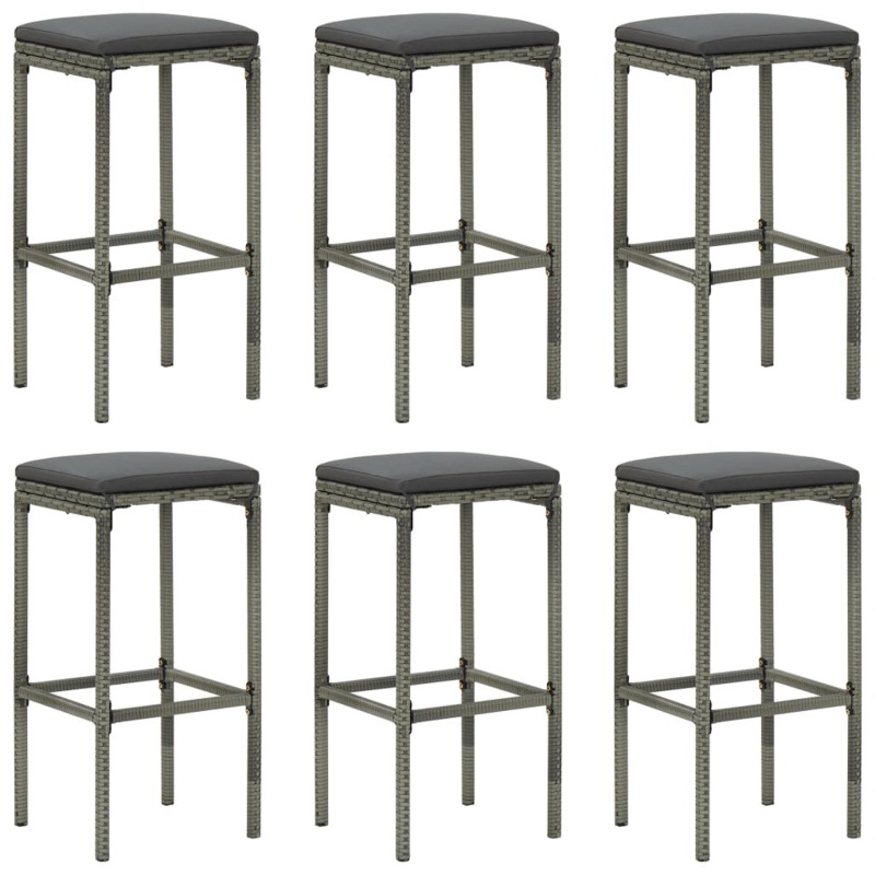 Ryzen Bar Stool Bar Seat Counter Height Island Stool for Pub Poly Rattan