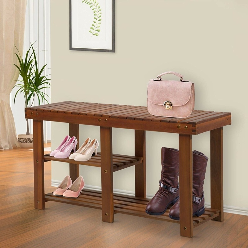 Salamone Solid Wood Storage Bench
