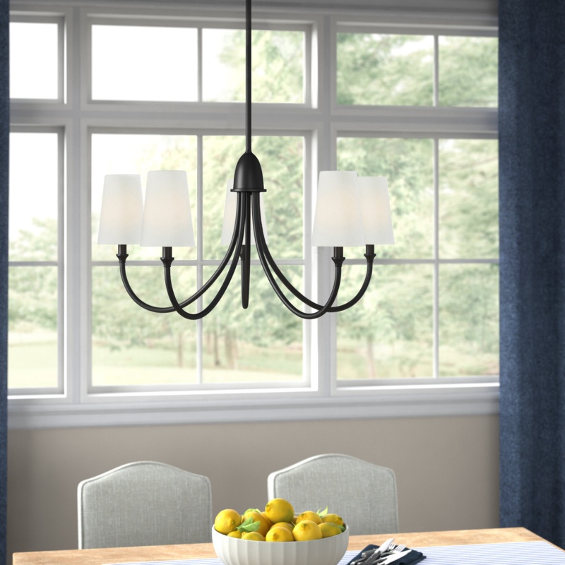 Sandy Creek 5 - Light Dimmable Classic / Traditional Chandelier