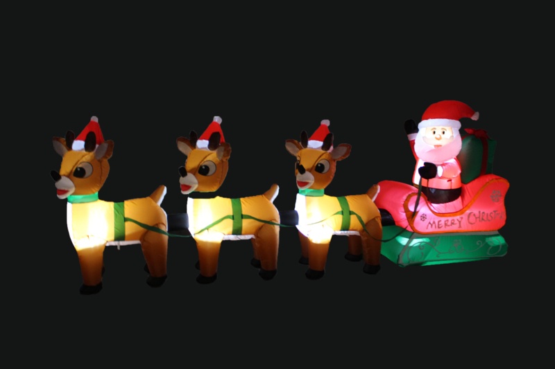 Outdoor Christmas Train Decoration