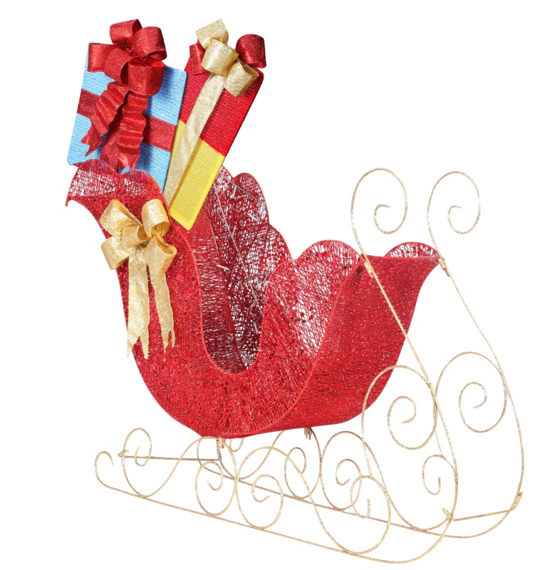 Santa's Sleigh Lighted Outdoor Display