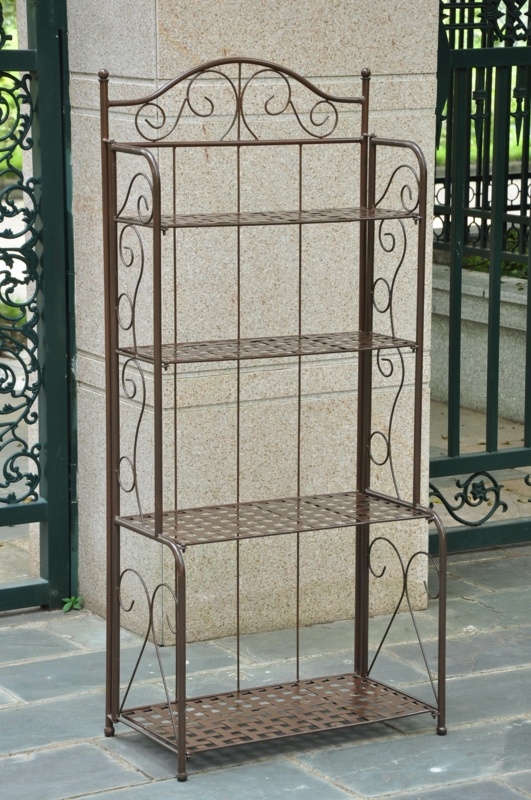 Saundra 26'' Iron Standard Baker's Rack