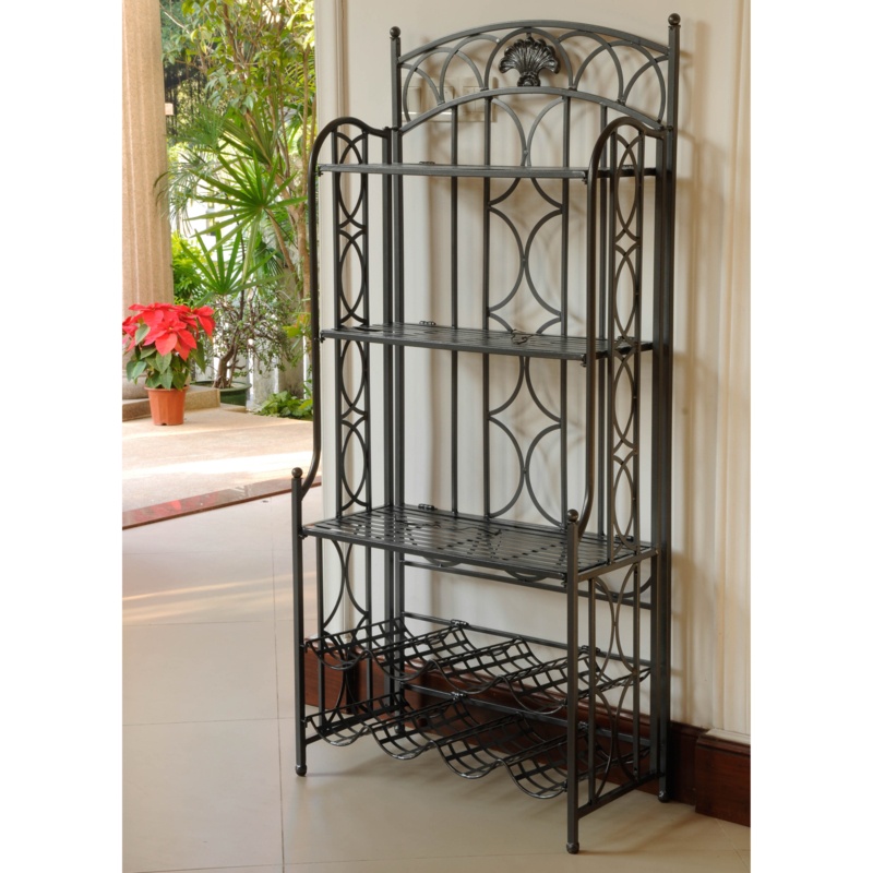 Saundra 26'' Iron Standard Baker's Rack