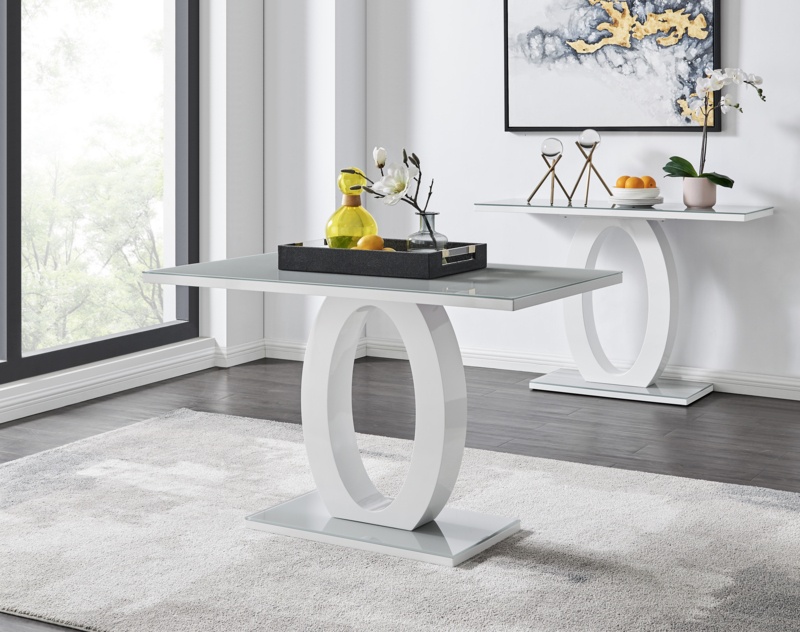 Scottsmoor Modern High Gloss Halo Luxury Dining Table