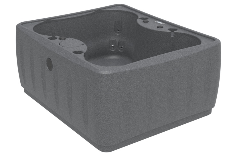 Select AR150 4-Person 12-Jet Plug & Play Hot Tub with LED Waterfall, powered By Jacuzzi Pumps