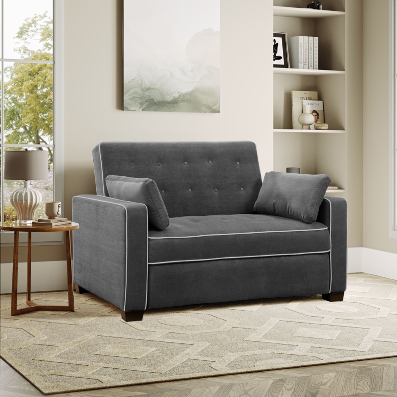 Serta Monroe Full Size Convertible Sleeper Sofa with Cushions