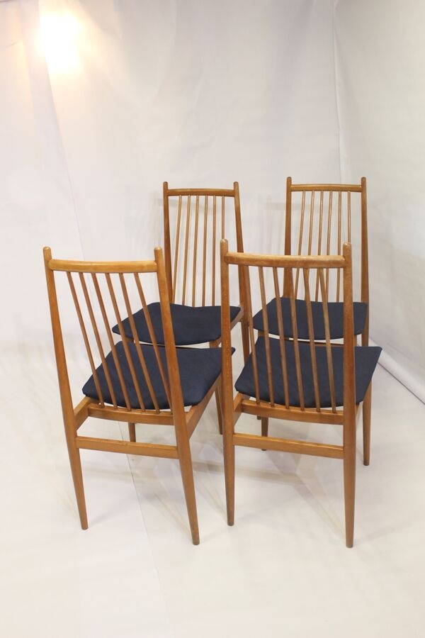 Set de 4 chaises scandinave annes 70