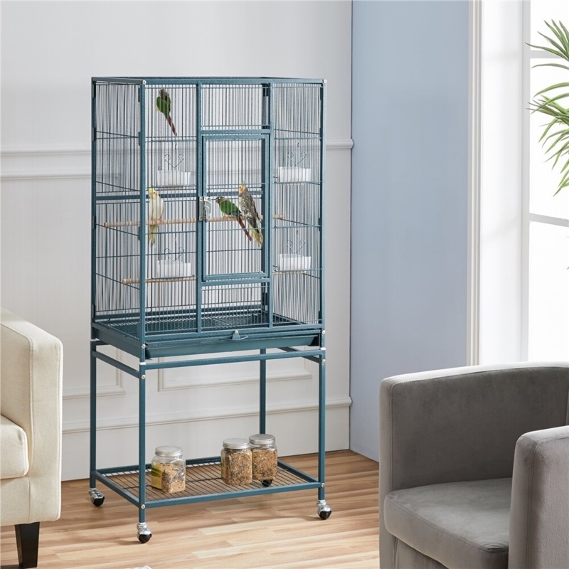 Setzer 53.5'' Flat Top Breeder Bird Cage with Wheels