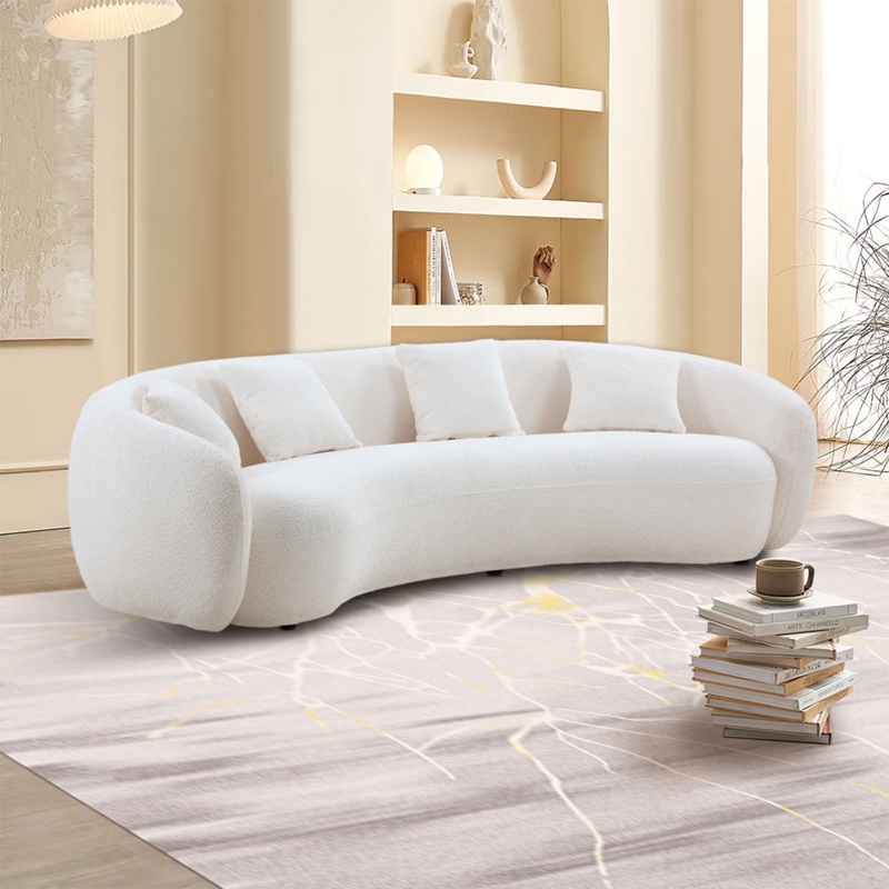 Shaleine 101.4" Round Arm Curved Sofa
