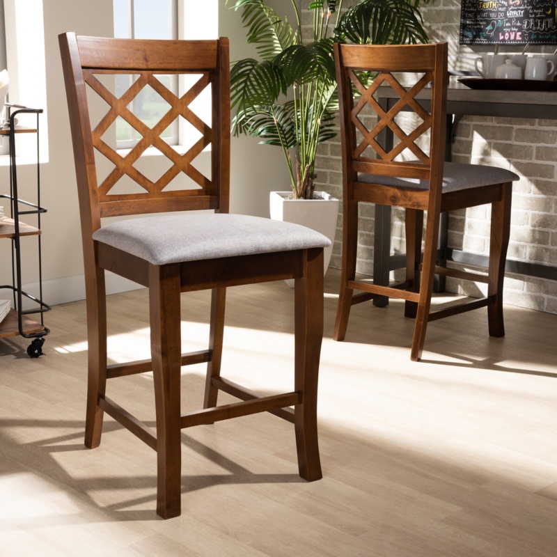 Shavonne Solid Wood 25'' Counter Stool